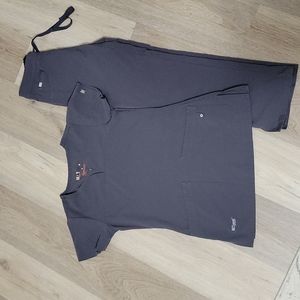 XXS/XXSP pewter gray Grey's Anatomy Signature scrub set